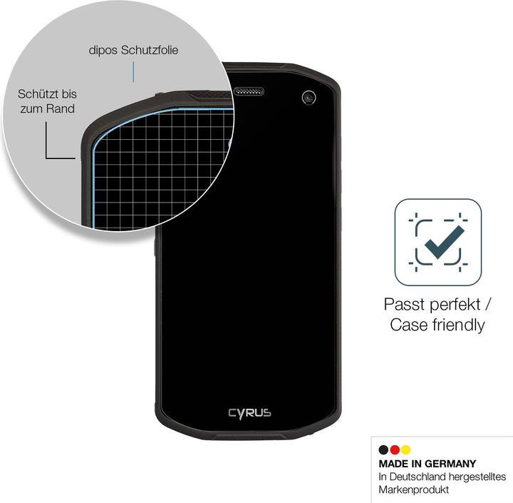 Produktbild Dipos Anti-Shock Displayschutz Matt 9H (1 Stück, Cyrus CS 28 Hipster)