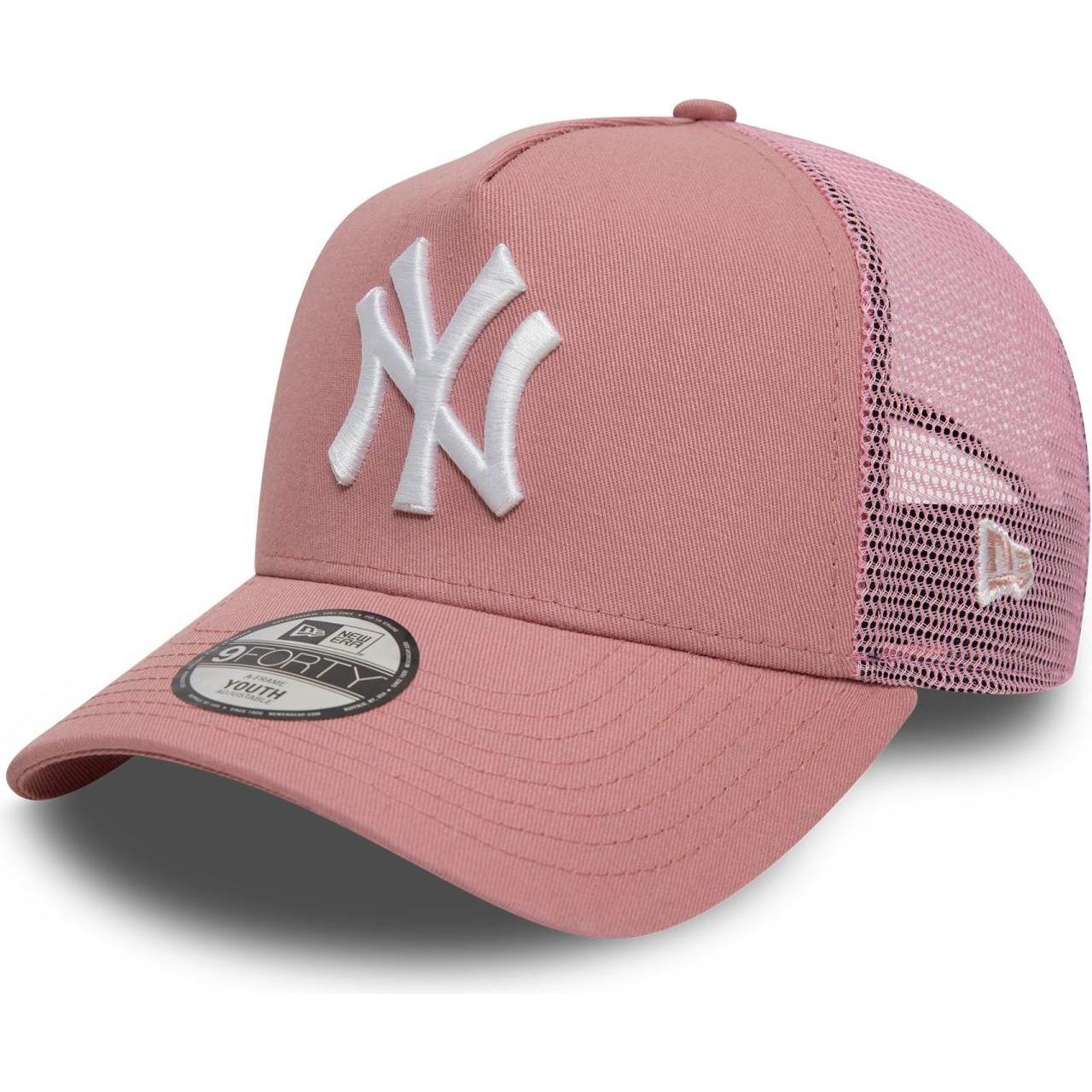 New Era, Jungen, Cap, Kinder Trucker Cap - New York Yankees rosa - Child, Rosa, (53, 52 C, 54 C)