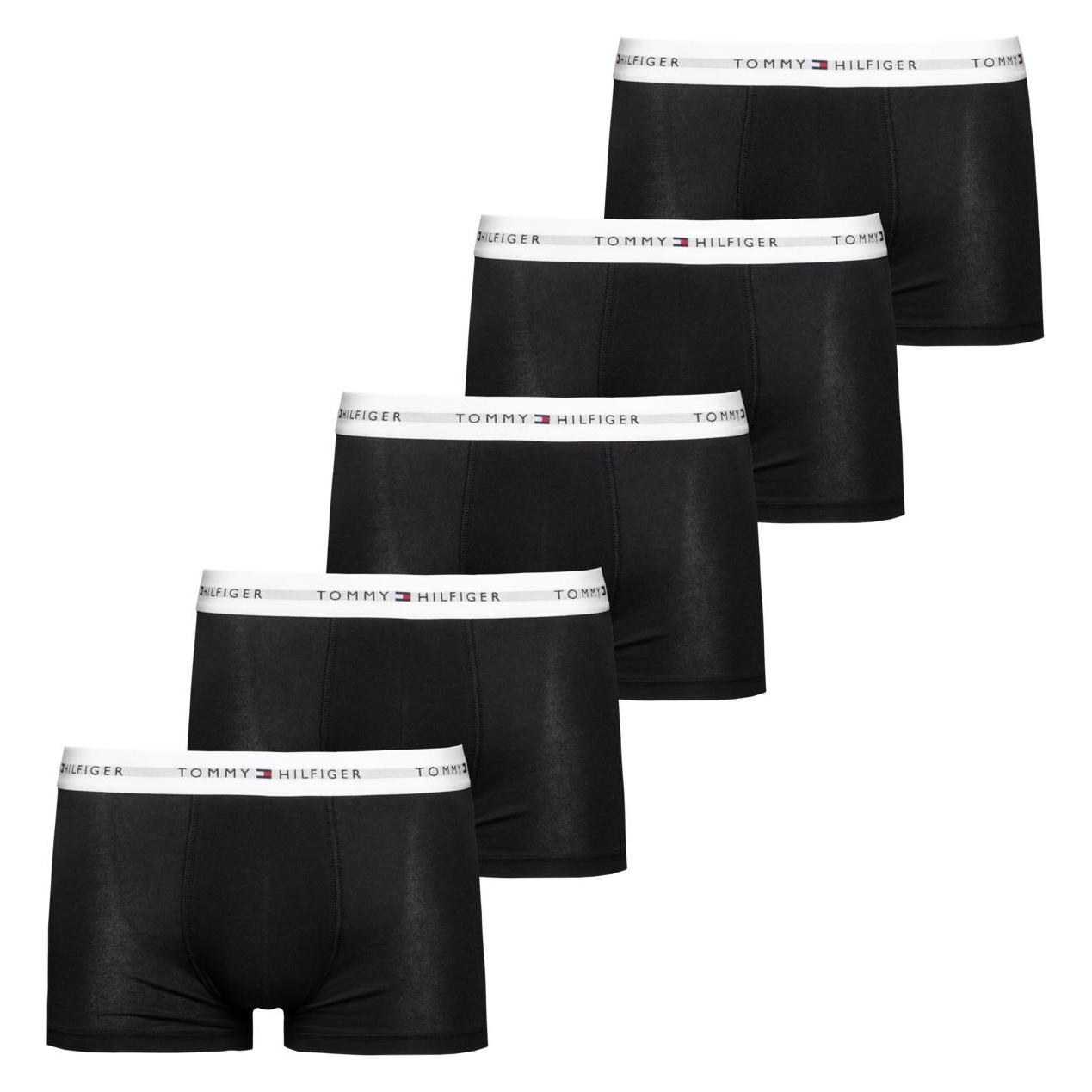 Tommy Hilfiger, Mannen, Onderbroek, 5p Boomstam, Zwart, (L, Pakje Van 5)