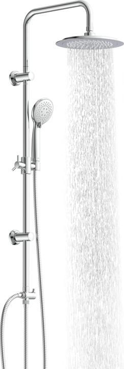Actual product image Eisl Rain shower Bathroom overhead shower set chrome for gluing Shower system Rain shower DX12009