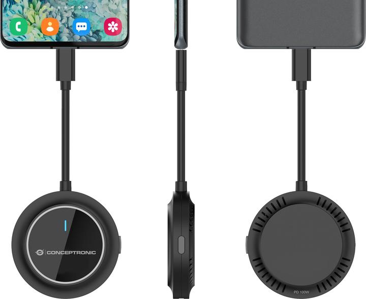 Actual product image Conceptronic Adapter USB-C wireless -> HDMI 60Hz 30m Reichw. (HDMI, 15.70 cm)