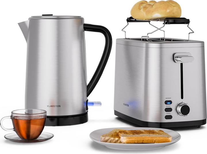 Produktbild Klarstein Frühstücksset mit Toaster und Wasserkocher (1.70 l)