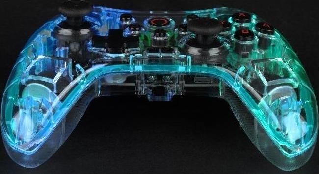 Produktbild Konix Wireless Gamepad - Crystal LED (Switch, PC, PS4)