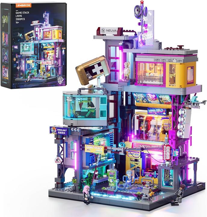 Actual product image Lumibricks Cyberpunk Game Stack
