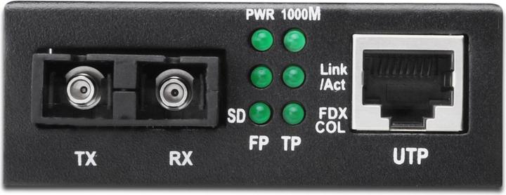 Actual product image Digitus Gigabit media converter 10/100/1000Base-TX to 1000Base-SX Incl power supply SC socket duplex