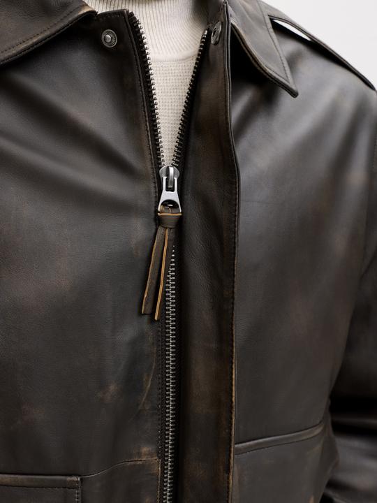 Actual product image Jack & Jones Lederjacke Lederjacke (S)