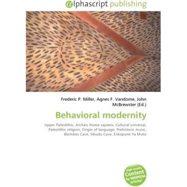 Behavioral modernity, Fachbücher