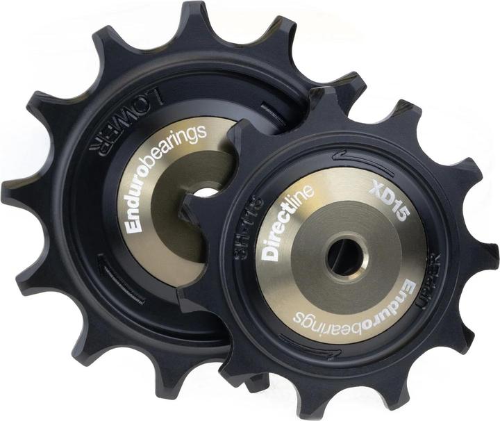 Enduro Bearings XD-15 Directline derailleur pulley, Shimano GRX 11-speed, black (BKCJ-0457)