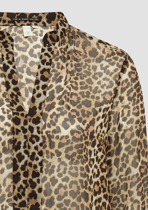 Produktbild S.Oliver Bluse Leicht transparente Chiffonbluse mit All-over-Print (50)