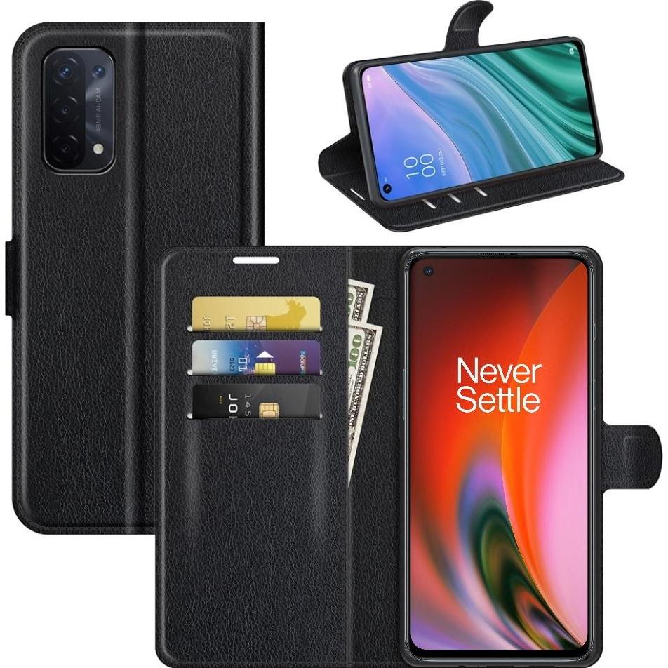 Screenguard OnePlus Nord 2 5G Leather Guard Lederhülle (OnePlus Nord 2 5G), Smartphone Hülle, Schwarz