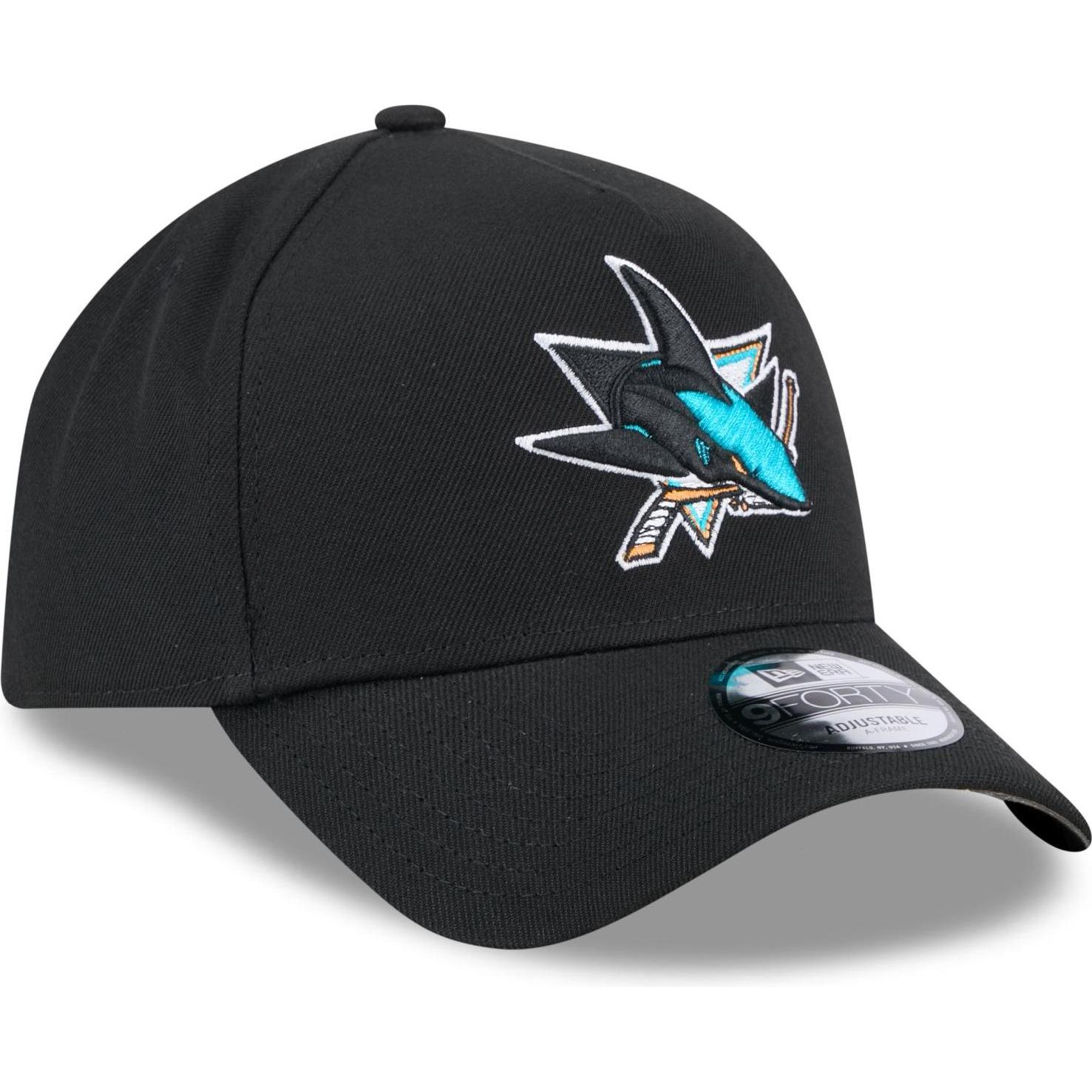 New Era, Herren, Cap, 9Forty A-Frame Cap - NHL San Jose Sharks schwarz, Schwarz, (One Size)