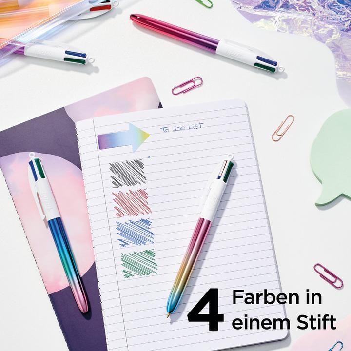 Actual product image Bic Penna a sfera a quattro colori 4 Colours Gradient (Multicoloured, 1 x)