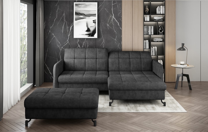 Produktbild ELTAP Narożnik Lorelle + Pouf (Ecksofa, Polstergruppe, Bettsofa)