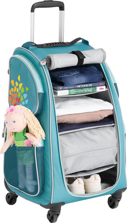 Actual product image Haba Kinderkoffer Schranktrolley 4 Rollen und Kreativtasche