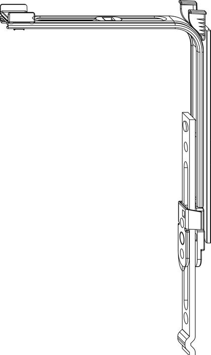 Maco MM Renvoi d'angle vertical, sans pivot, extensible (222214)
