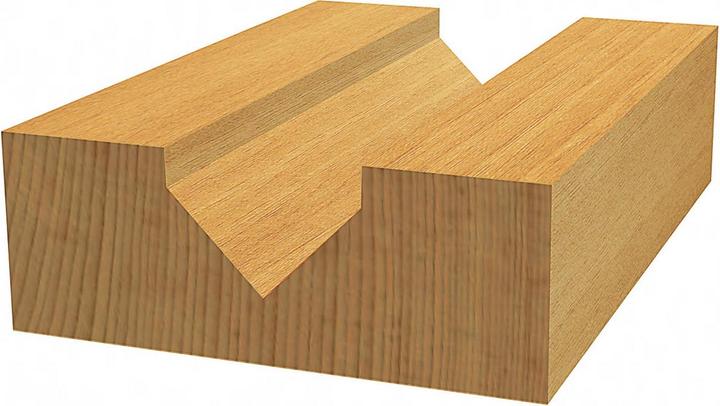 Actual product image Bosch Professional Zubehör V-groove cutter, 8 mm, D1 16 mm, L 16 mm, G 45 mm, 90°