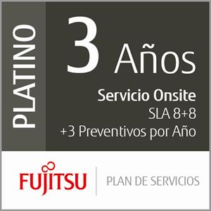 Fujitsu Platinum Mid-Vol Serviceplan (36 Monate, Vor-Ort, Post Warranty), Garantieerweiterung