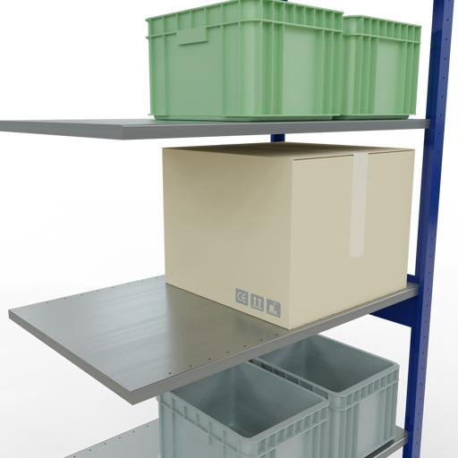 Image du produit Schulte Lagertechnik Système d'assemblage de rayonnages MULTIplus85 avec traverses de longueur