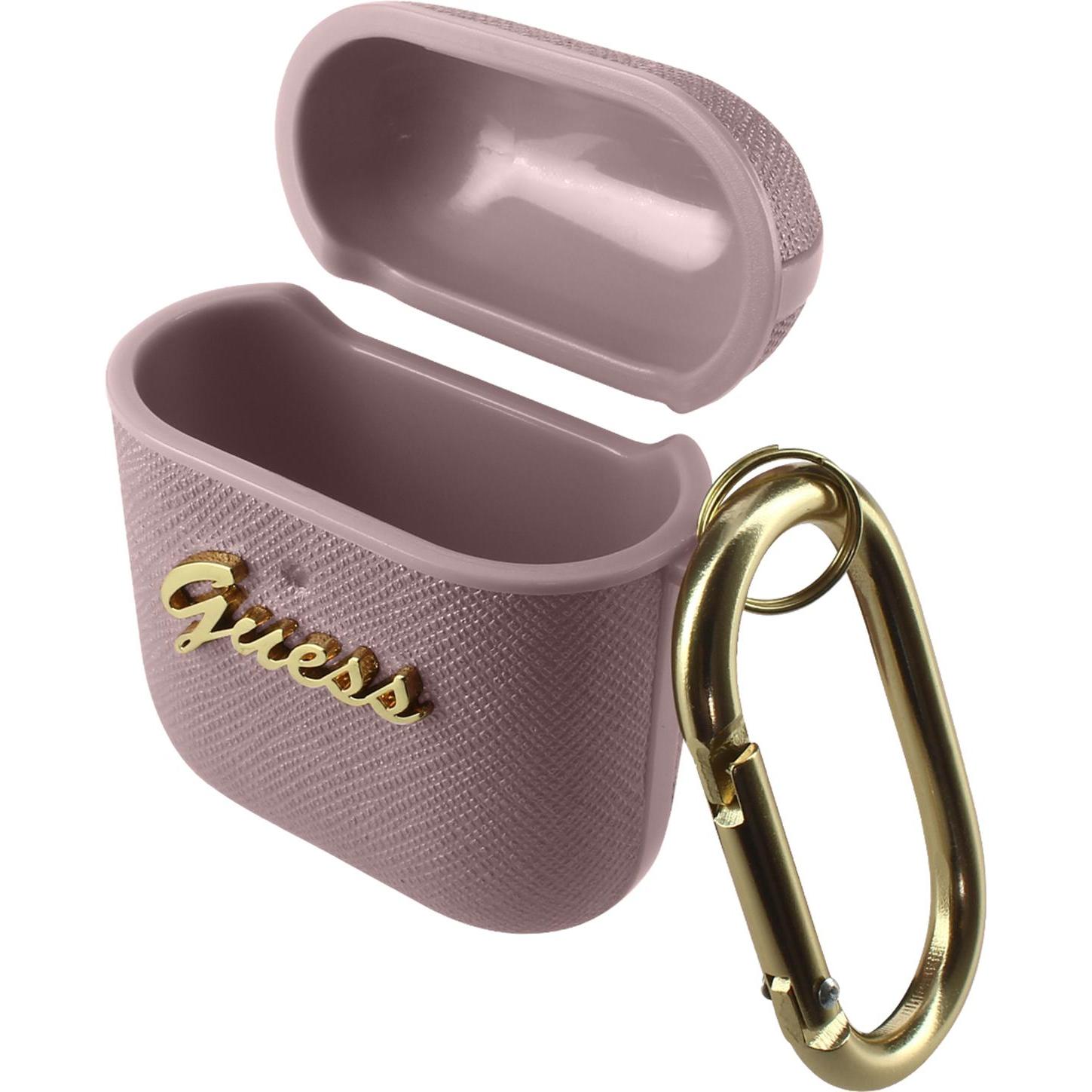 Thumbnail - Guess Cover Saffiano Script (Kopfhörer Hülle), Kopfhörertasche + Schutzhülle, Rosa