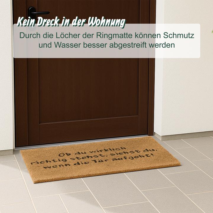 Produktbild Relaxdays GmbH Fussmatte Ob du wirklich richtig stehst (40 x 60 cm)