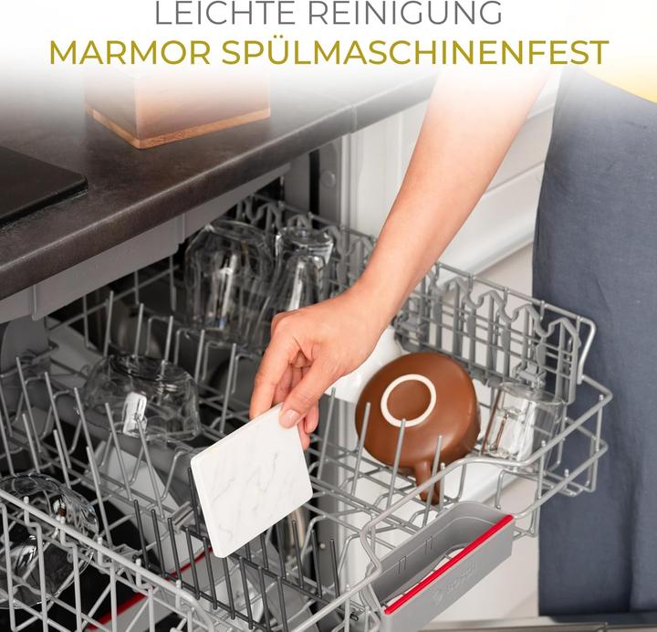 Actual product image Calindoo Butterdose aus Akazienholz mit Marmorplatte