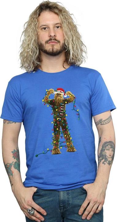 Produktbild Star Wars Chewbacca Christmas Lights TShirt (3XL)