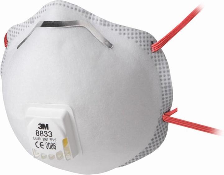 Productafbeelding 3M Stofmasker 8833 - Classic, beschermingsniveau: FFP3 (FFP3, 1x)