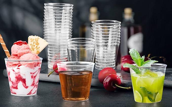Produktbild I Am Creative Shotbecher Set 200er 3cl Neon Party Einweg Schnapsbecher Pink/Orange/Gelb/Blau (200 x)