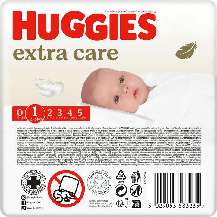 Produktbild Huggies Extra Care (Halbmonatsbox, 22 Stk.)