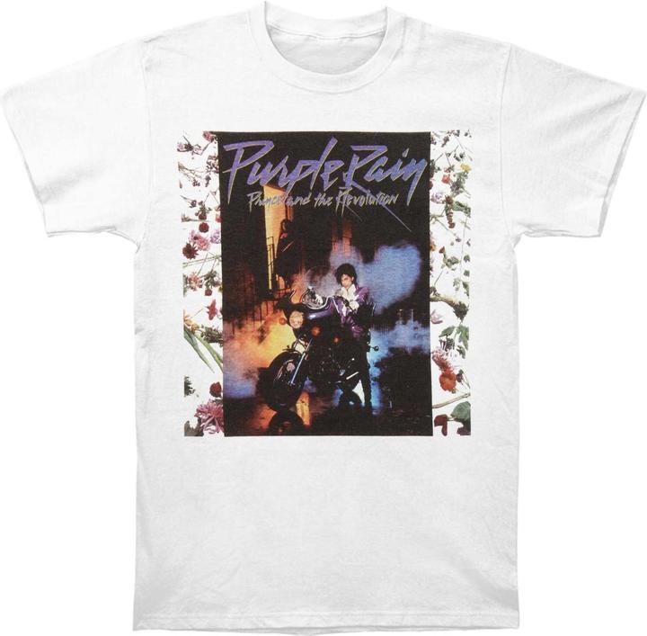 Actual product image Prince Unisex Adult Purple Rain Album T-Shirt (L)
