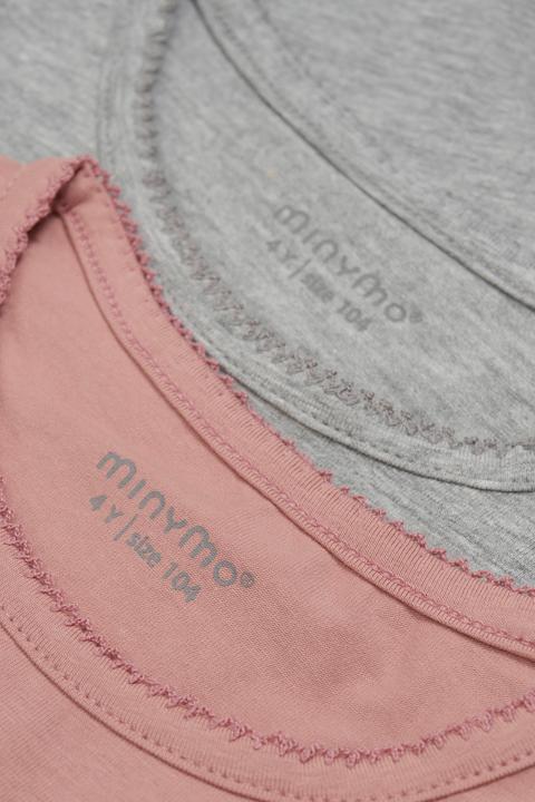 Immagine prodotto Minymo Maglietta Basic 35 L/S da bambino (confezione da 2) (92)