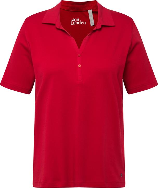 Produktbild Ulla Popken Poloshirt, Webkragen, Knopfleiste, Halbarm (56)