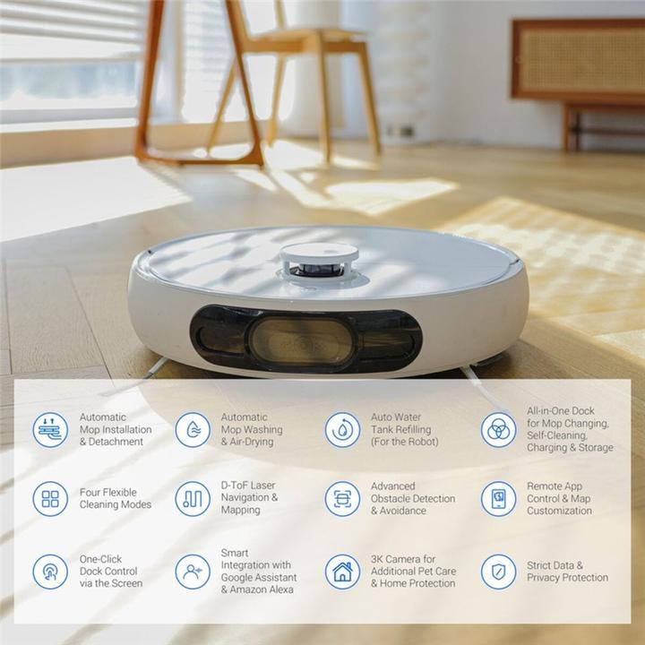 Productafbeelding EZVIZ RS2 Robot Vacuum & Mop Combo (Stofzuigrobot)