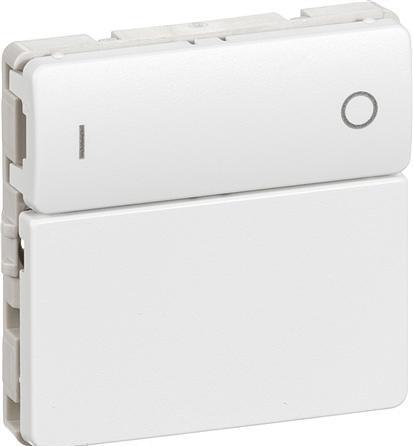 Image du produit LK Pression de la batterie 2NO, 1 module IHC® Wireless FUGA, blanc.