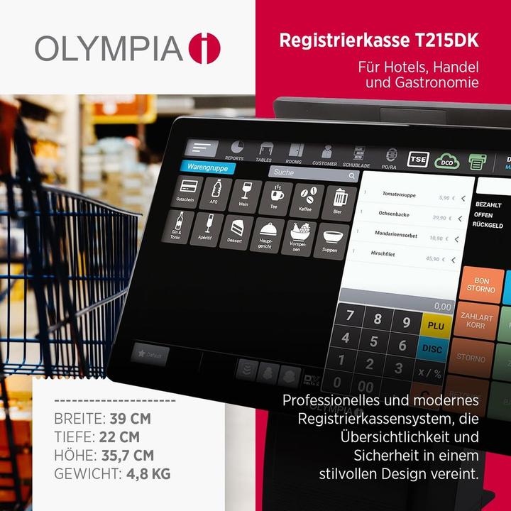 Produktbild Olympia Registrierkasse T215DK