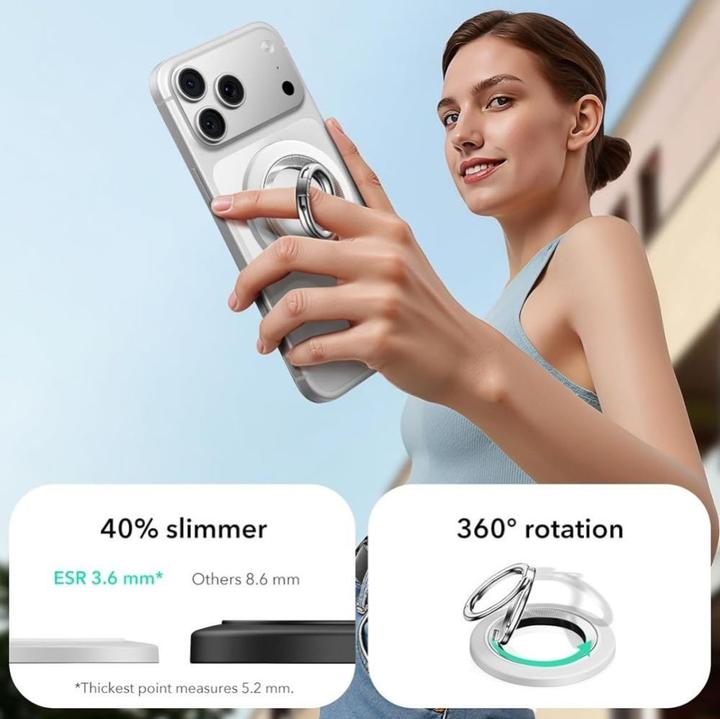 Produktbild ESR HaloLock Phone Grip Stand 360, White