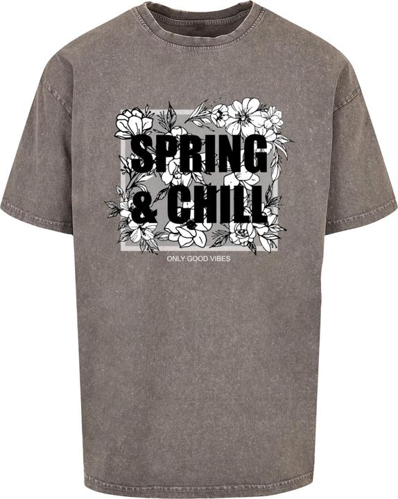 Actual product image Merchcode Spring And Chill Acid Washed Heavy Oversized Tee - 112825 (XL)