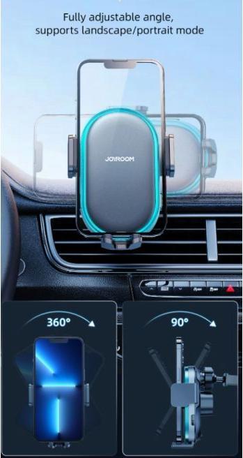 Immagine prodotto Joyroom Supporto per caricabatterie da auto wireless a doppia bobina da 15W