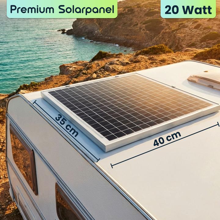 Actual product image Ideoon Mobiles Powerstation Set 88,8Wh mit 20W Solarmodul, 230V Steckdose, 100W, USB-C PD 65W (88.80 Wh, 1.10 kg)