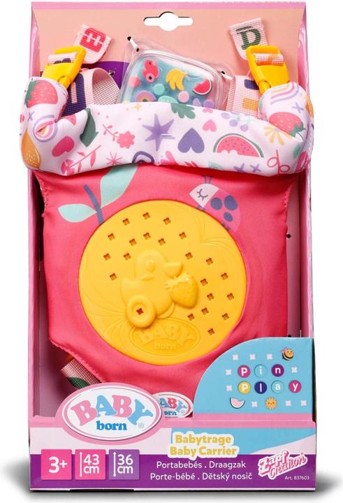 Produktbild Zapf Creation Zapf BABY born Baby Carrier Pinplay Puppentrage