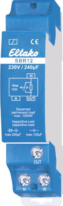 Eltako Current limiting relay capacitive microfarad. NO contact