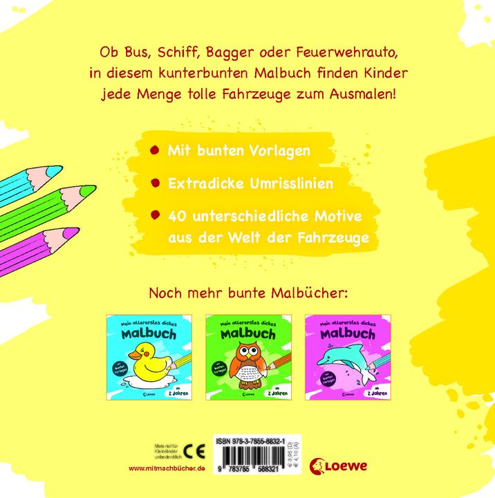 Actual product image My very first thick coloring book (tractor)