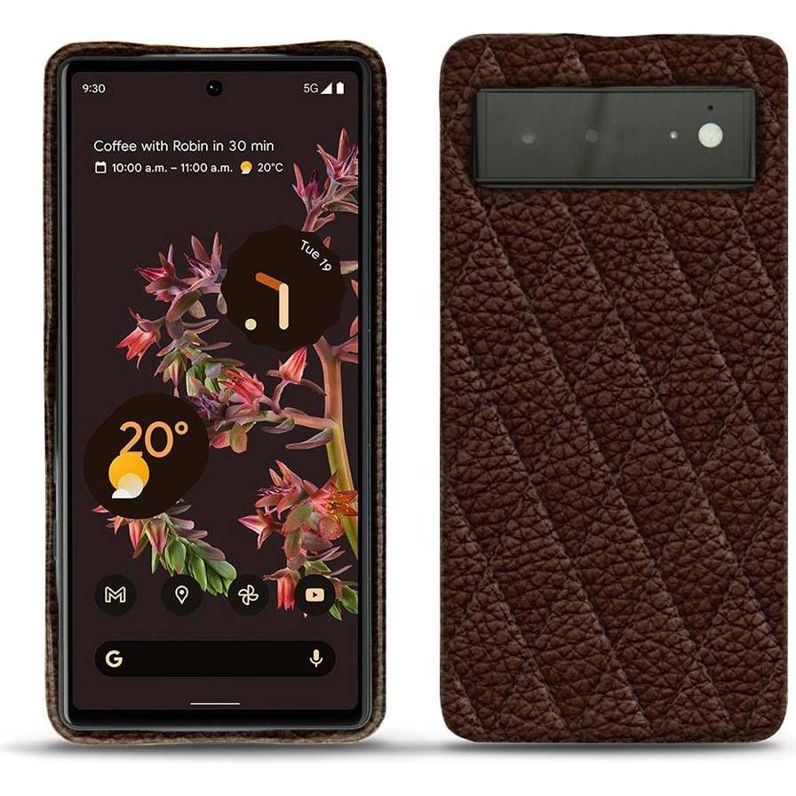 Thumbnail - Noreve Lederschutzhülle (Google Pixel 6), Smartphone Hülle, Braun