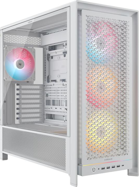 Produktbild Corsair PC-Gehäuse 5000D RS ARGB Weiss, Unterstützte (E-ATX, Mini-ITX, ATX, mATX)
