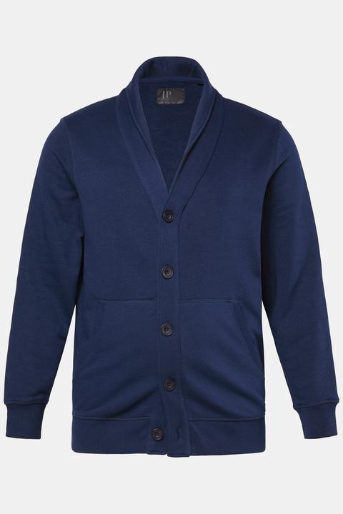 Produktbild JP1880 Sweatjacke, Schalkragen, Knopfleiste, Kängurutasche (L)