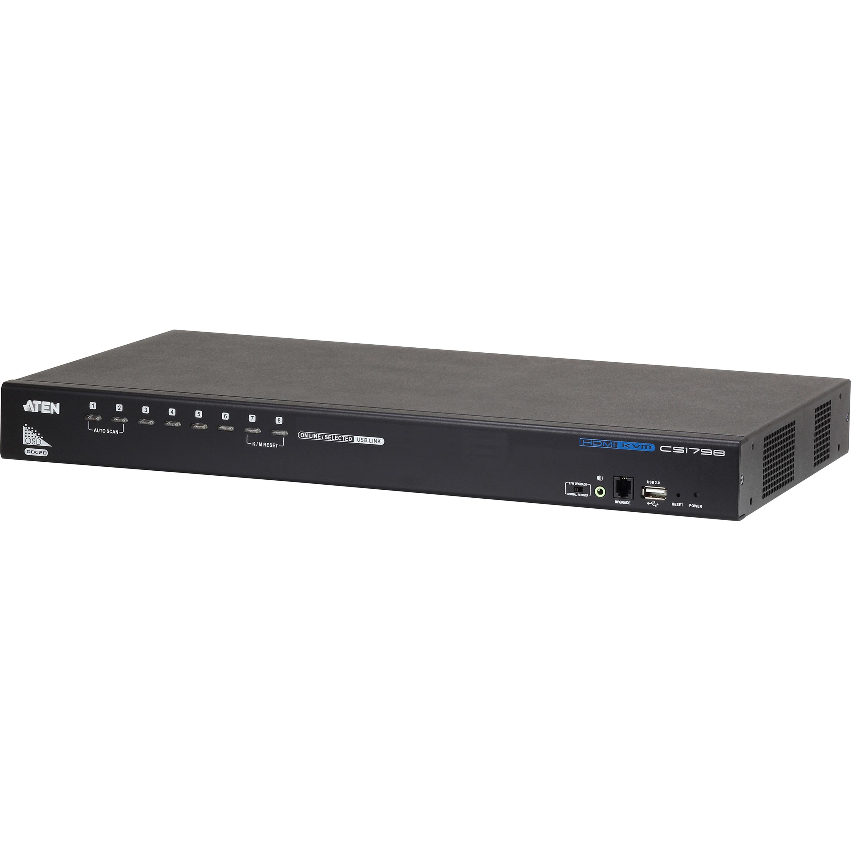 Thumbnail - Aten S1798 8-Port USB, KVM Switch, Schwarz