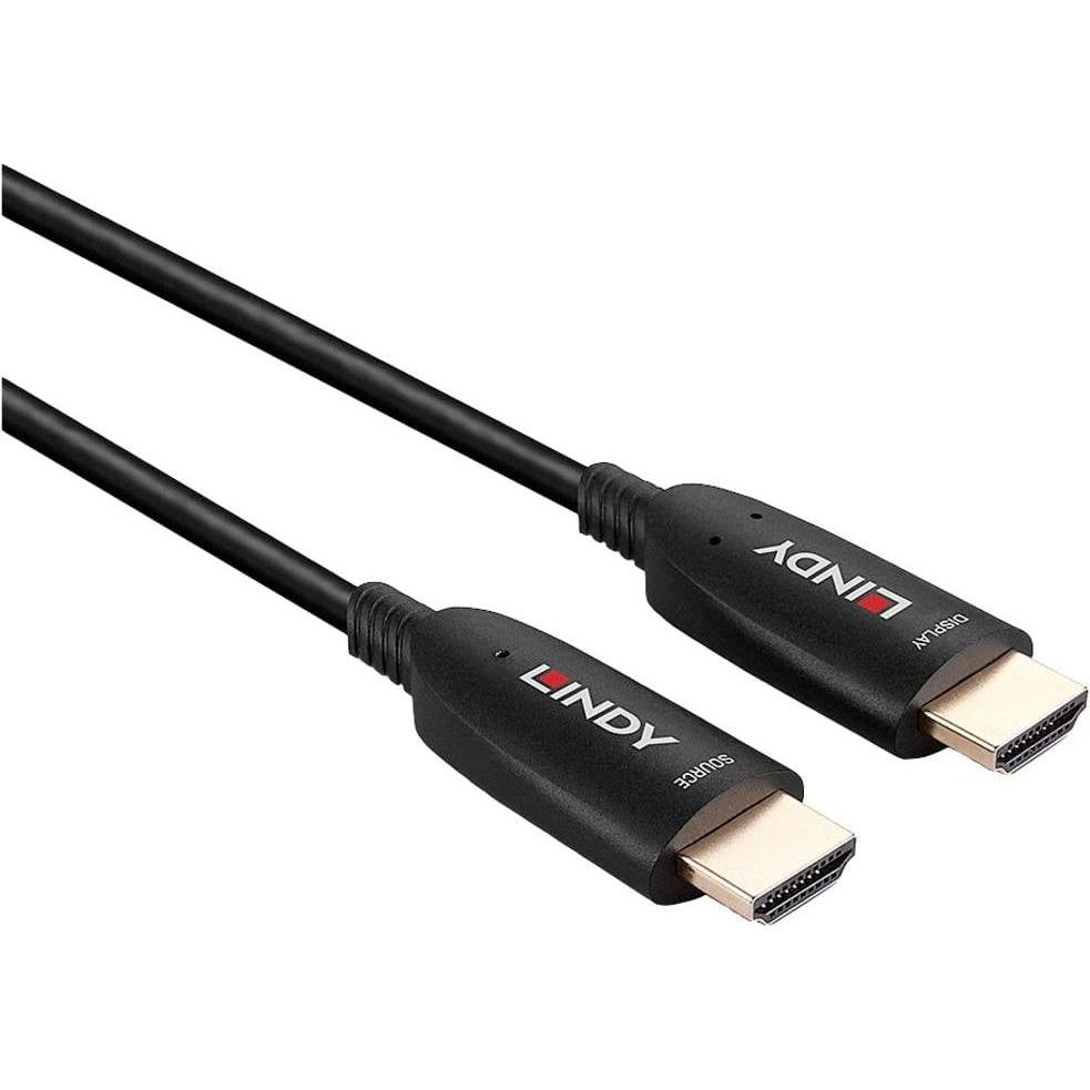 Thumbnail - Lindy 30m Fibre Optic Hybrid HDMI 8K60 Kabel AOC-Kabel für jede HDMI-Anwendung und -Auflösung (30 m, HDMI), Video Kabel