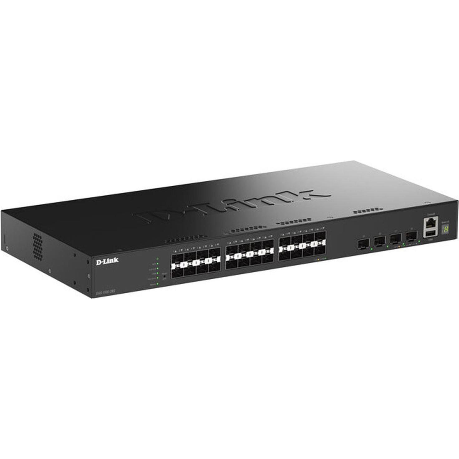 D-Link 24 Ports 1G SFP + 4 Ports 10G SFP+ Smart Managed Switch (28 Ports) (DGS-1530-28S/E)