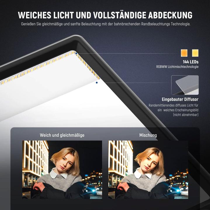 Produktbild Neewer Dauerlicht NL192AI LED Flächenleuchte (Flächenleuchte, Videoleuchte)