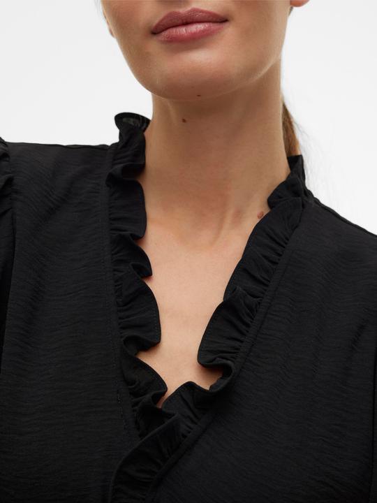 Produktbild Vero Moda Normal geschnitten V-Ausschnitt Elastische Bündchen Voluminöser Armschnitt Top Bluse (XS)